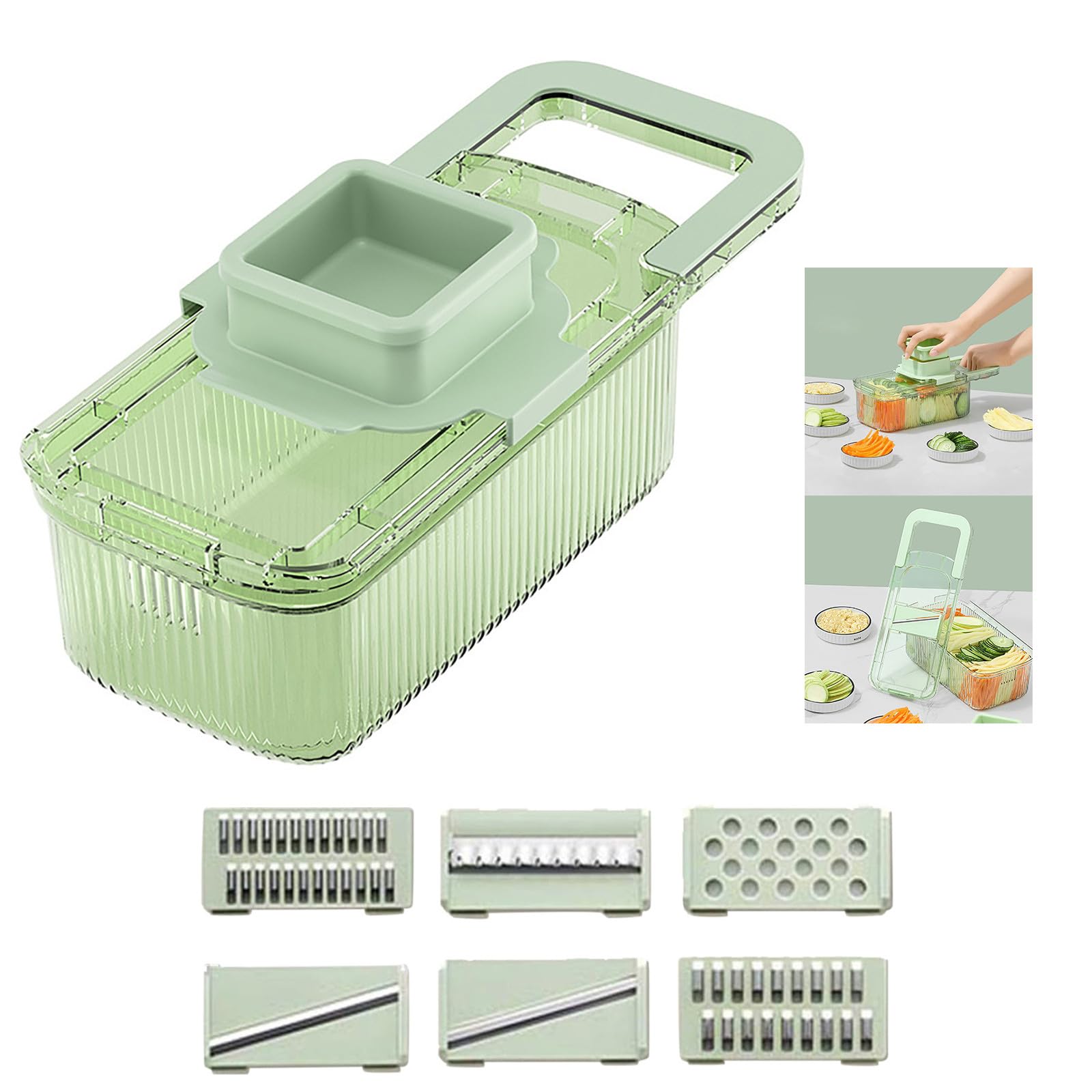 2024 Versatile Multifunctional Grater with Six Cutting Tools